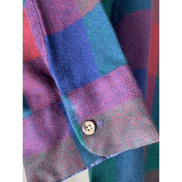 Vintage Shirt Plaid Size XL Mens Button up Winterweights by Van Heusen - Picture 7 of 7